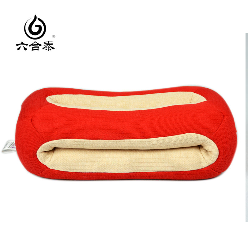 Liuhe Thai color cotton one-foot pillow anti-pressure ear herbal filling hand-stitched