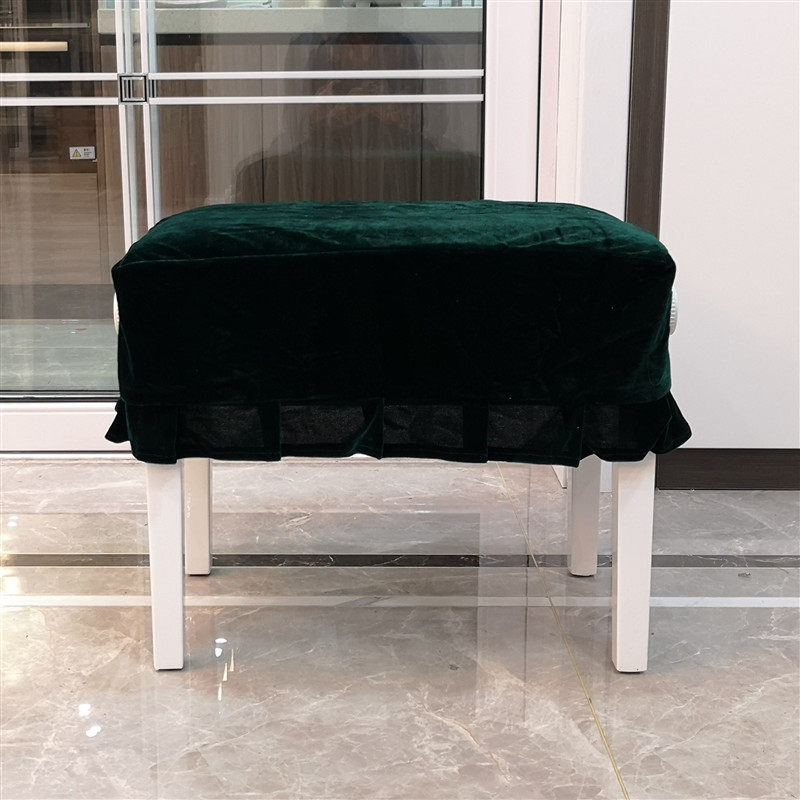 Enlightening simplicity about modern 150D gold velvet Piano Bench Cover Piano Bench Cover Cloth Stool Cover Multicolored Optional