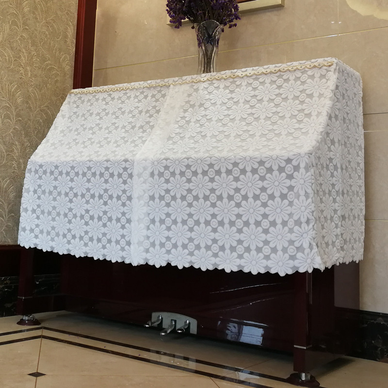 Kaiyan simple modern piano cover Yarn piano half cover Piano dust cover Piano cover cloth