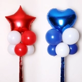 Украшение свадебного зала в форме сердца, воздушный шар из дождевого шелка, украшение для свадьбы, дня рождения, пятиконечная звезда, воздушный шар с кисточками, цветные полоски