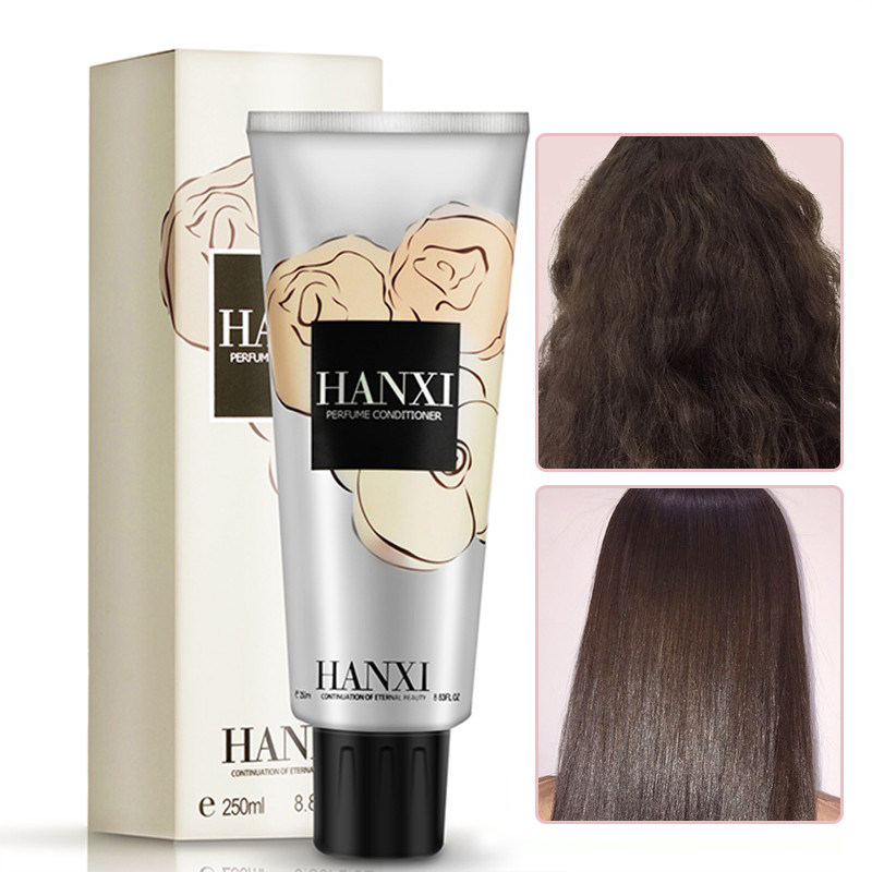 Han Hei perfume Fresh pure rose stock liquid free of washing and gliding with a hair film to improve the manic bronzing repair of smooth and smooth hair care