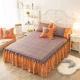 Bông bedspread giường váy một mảnh giường bông bộ khăn trải giường giường doanh nghiệp 1.8m1.5 / 1,2 Mi Mattress Protector - Váy Petti ga giường có viền