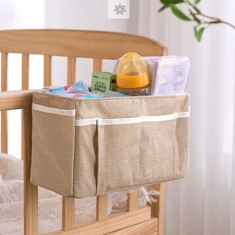 Crib hanging basket headboard containing hanging bag hanging sleeping sleeping room up and down laying crib edge Debris Dormitory God's bed