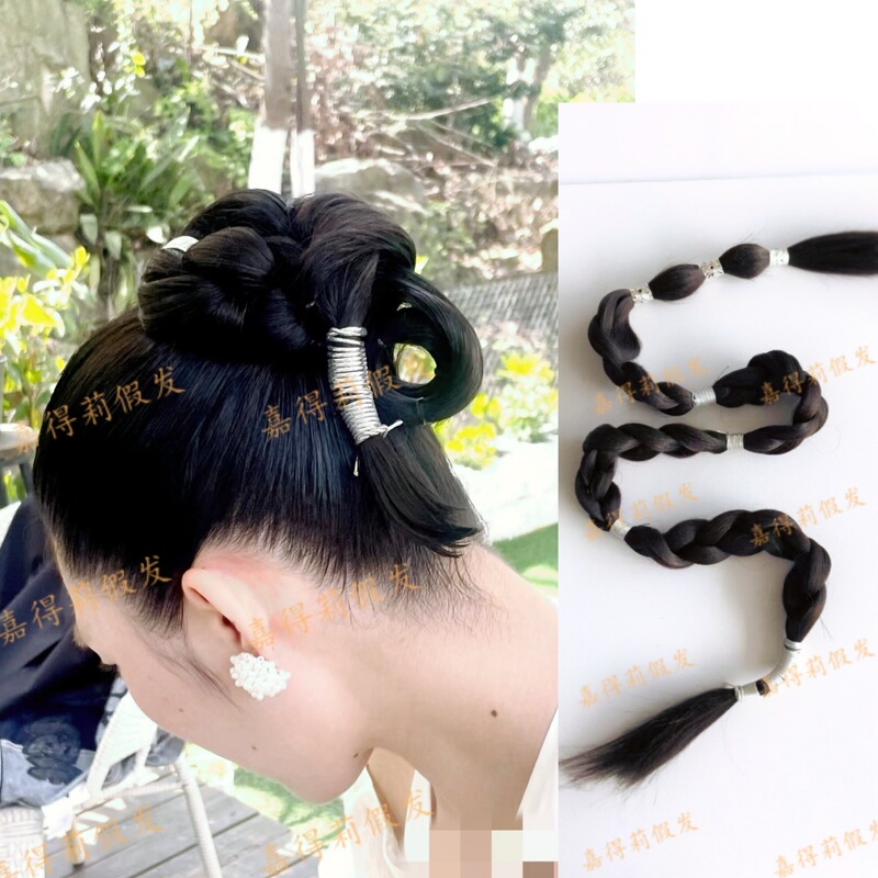 Original Handmade Braided Two-Strand Twist Braid Boxing Braid Twist Braid Ponytail Wig Braided Wig African Dreadlocks High Original Handmade Braided Two-Strand Twist Braid Boxing Braid Twist Braid Ponytail Wig Braided Wig African Dreadlocks High