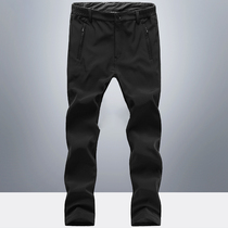 Field Gemurt Punching Pants Men Outdoor Autumn Winter Soft Shell Pants Plus Suede Thickened Windproof Waterproof Mountaineering Warm Ski Pants