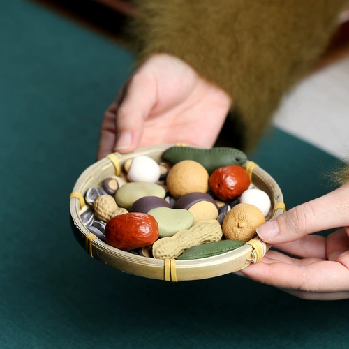 [Чанг Тао] Иксинг ручной работы с пурпурным песчаным чайником может играть в личность творческие красные свидания Longan Fruit Plate