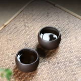 [Чанг Тао] Yixing Полная ручная работа Zisha Cup Cup Cup Original Mine Black Mud Drum Cup 70 куб.