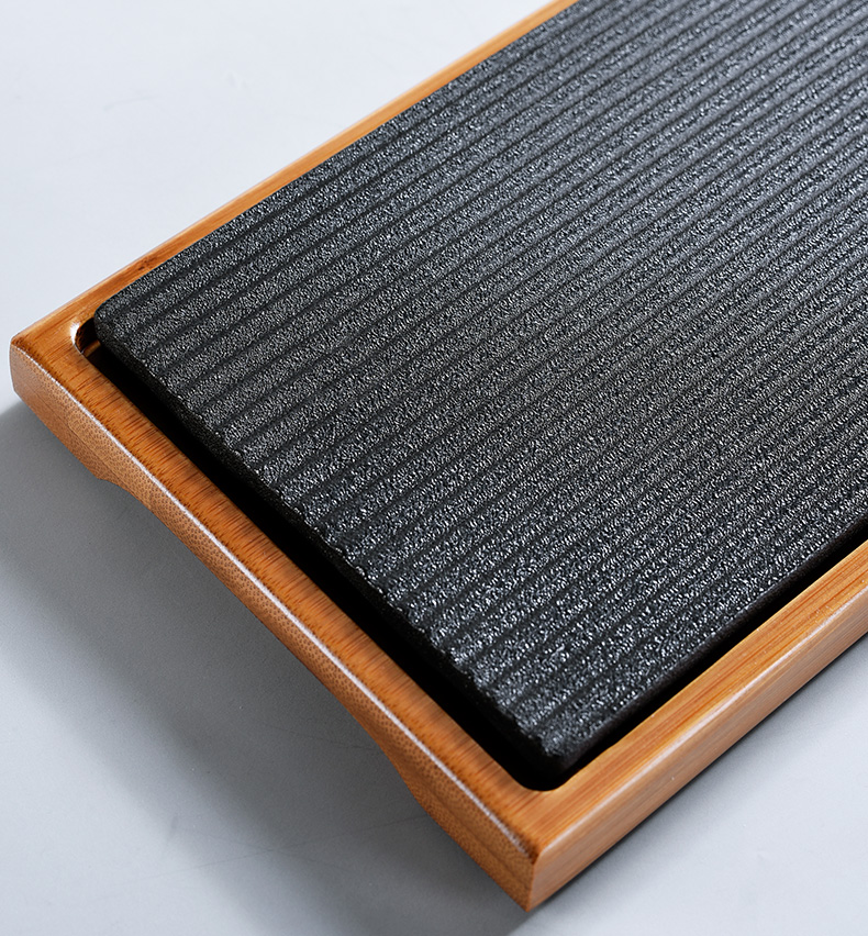 Beauty cabinet household contracted a rectangle saucer plate Japanese ceramic tea tray tea sea kung fu tea tea table dry terms plate