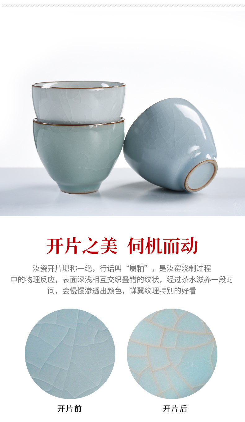 Kung fu tea masters cup your up with azure beautiful pavilion open tea cups porcelain sample tea cup, single CPU small bowl