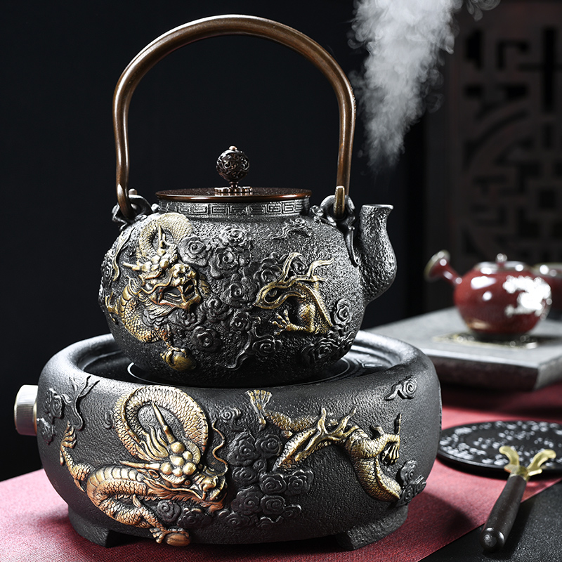 Beauty cabinet iron pot of boiled tea machine manual cast iron teapot home tea boiled tea stove'm imitation Japan electric TaoLu suits for