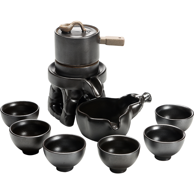 Beauty cabinet to restore ancient ways fit Japanese lazy kung fu tea creative stoneware semi - automatic household utensils suits for all