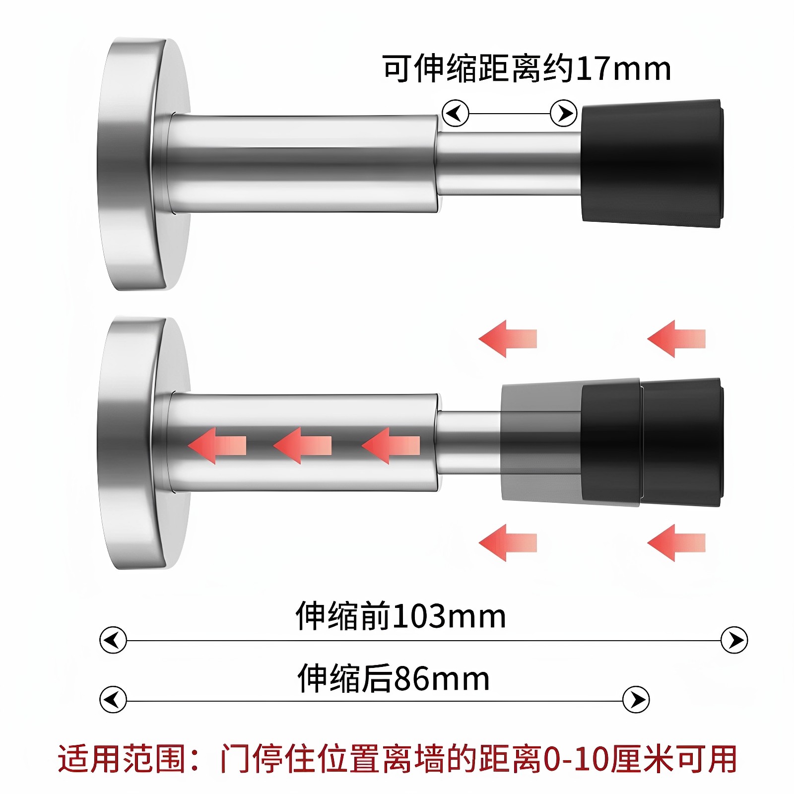 门挡小卫士:免打孔入户门防撞器的革命性突破-门挡-淘宝百科网