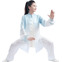 2024 Spring and Autumn Tai Chi Clothing for Women New Long Style Martial Arts Performance Practice Chen Ying Group Competition Tai Chi Clothing