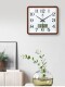 Seven Kings Star Luminous Rectangular Radio Controlled Clock Wall Clock for Living Room Home Use Fashionable Wall Clock with Automatic Time Synchronization