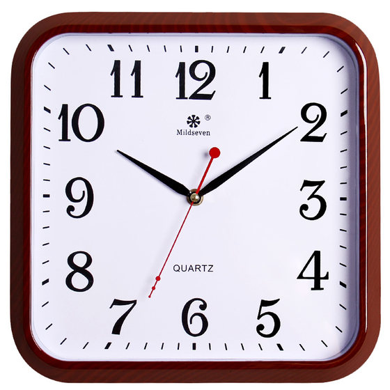 Square Simple Modern Large Wall Clock Living Room Silent Clock Home Personalized Creative Fashion Art Wall Clock Quartz Clock