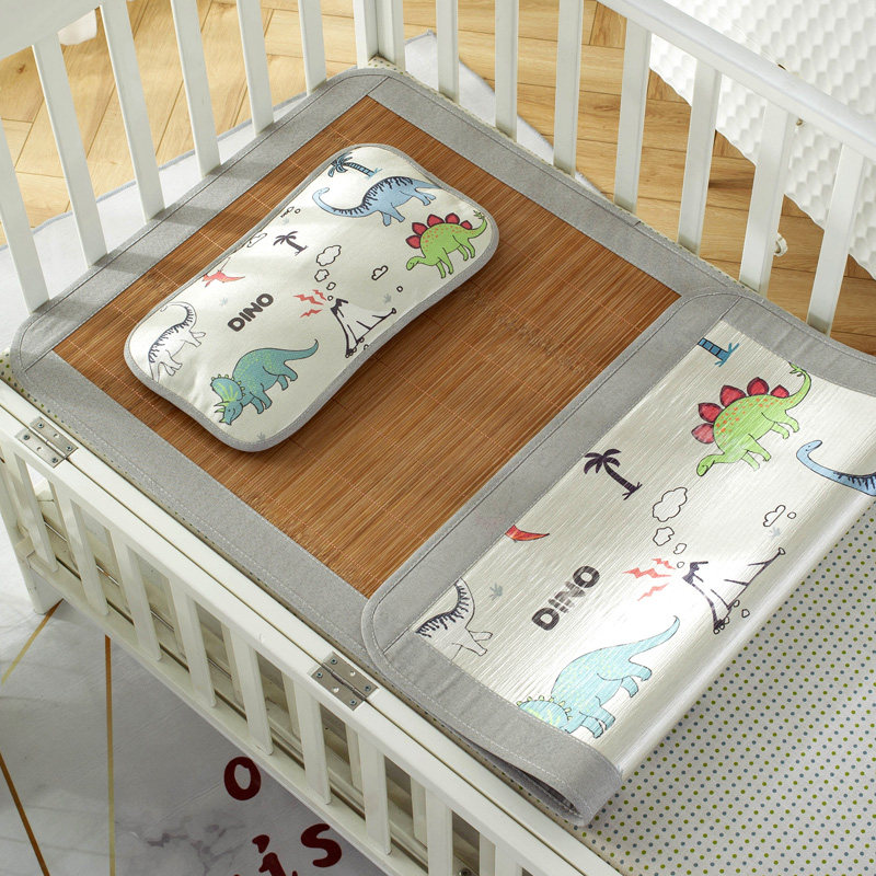 Children Cool Mat Summer Crib Baby Ice Silk Double Sided Available Breathable Nursery Cool Mat Afternoon Nap Special Bamboo Mat
