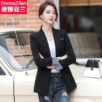 Black Inn Wind small suit Womens jacket 2022 Spring new Korean version Ladies casual Advanced sensation Net Red West suit