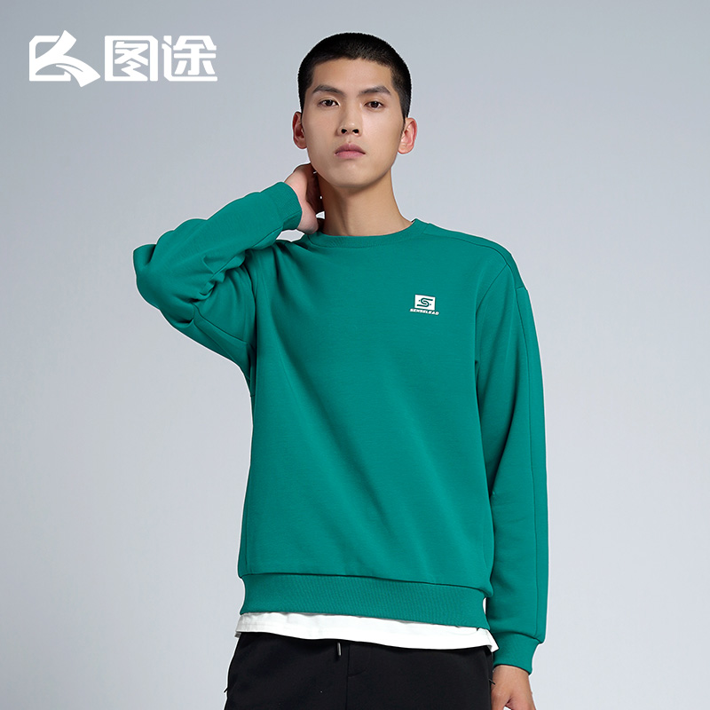 Tutu outdoor men's sweater autumn 2022 new loose casual long-sleeved printed knitted pullover tops