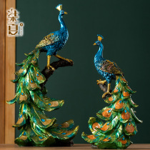 Creative Peacock European light luxury accessories living room TV cabinet wine cabinet decoration accessories home accessories furnishings handicrafts