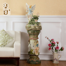 Creative North-style light luxury water fountain ornaments living room large floor-to-ceiling decorations TV cabinet humidification furnishings