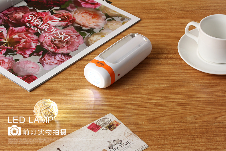 Kang Ming LED chói siêu sáng nhỏ đèn pin sạc khẩn cấp ánh sáng nhà chiếu sáng ngoài trời mini đa chức năng đèn đèn pin xách tay