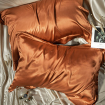 Silk pillowcase mulberry silk pillow cover one pair of whole childrens summer pillow summer single double