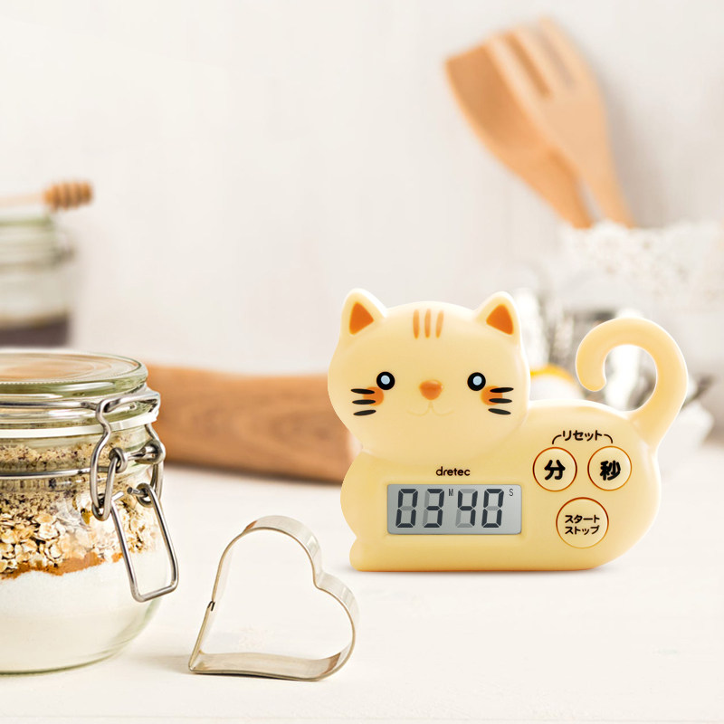 Japanese Dretec Cartoon Timer Reminder Kitchen Timer Student Electronic Clock Study