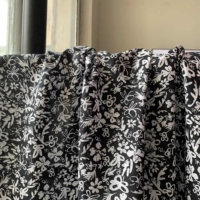 Черно -белый чистый хлопок полумеры