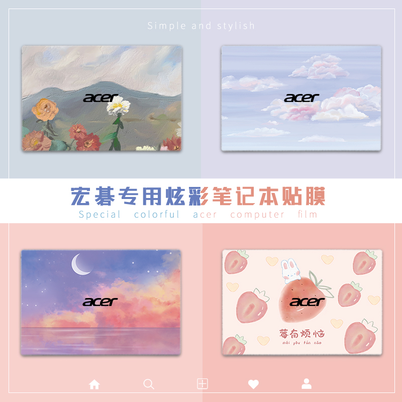 Acer S5 Extraordinary S3-Plus Pro Sticker Legend 14 Acer SF314-510G 511 Laptop Foil SF316-51 SF514-55 SF313-53 Protective Film