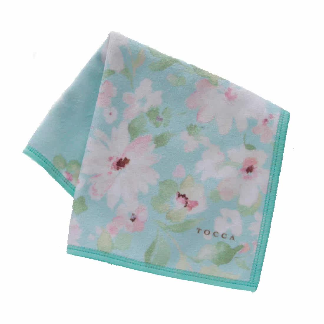 Japan TOCCA high-grade cotton handkerchief handkerchief square towel towel sweat towel flower pattern