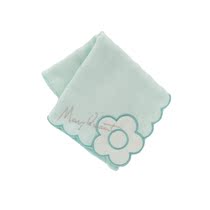 Japan MARY QUANT high-grade cotton embroidery flower handkerchief handkerchief square towel towel sweat towel gift