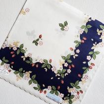 Japanese imported WEDGWOOD weechwood women printed cotton cloth handkerchief handkerchief sweat towel strawberry