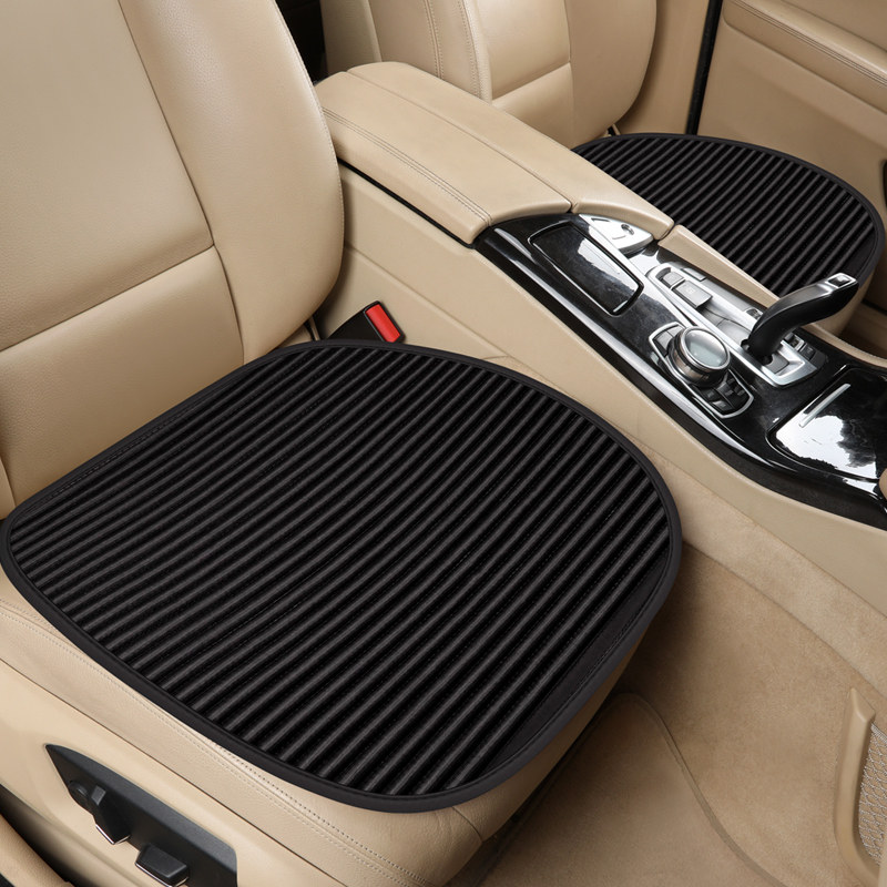 Latex ice silk car seat cushion four seasons universal three-piece set ventilation breathable washable summer car seat single piece