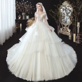 Свадебное платье для беременных, 2020, открытые плечи