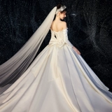 Свадебное платье, 2020, большой размер, по фигуре, открытые плечи