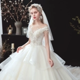 Свадебное платье для беременных, 2020, открытые плечи