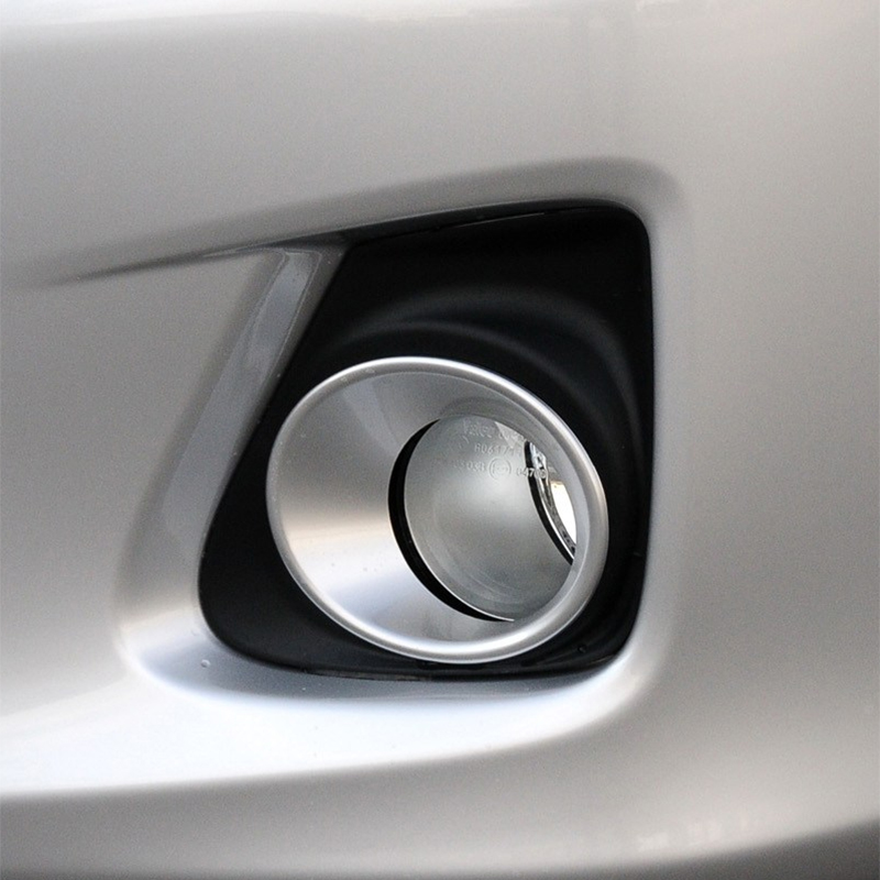 Suitable for Toyota Corolla 10111213 model fog lamp decorative frame cover cover shell silver
