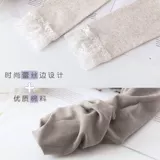 Леггинсы, белые эластичные тонкие кружевные штаны, подходят для весны и осени, облегающий крой