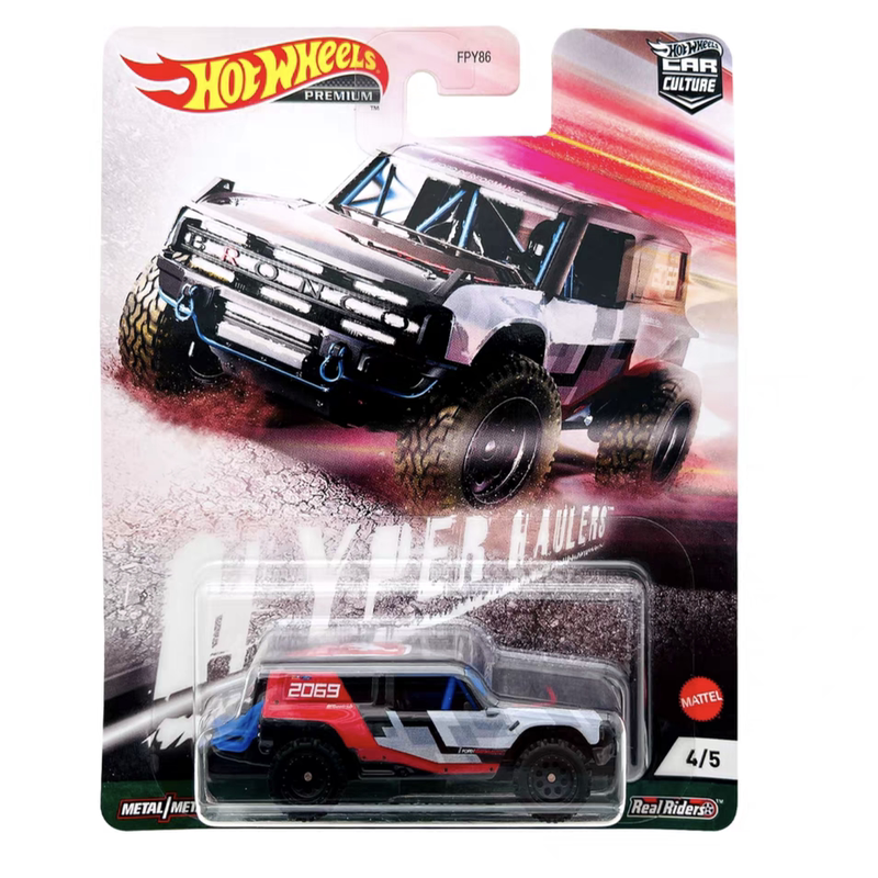 Hot Wheels Ford Bronco R Car Culture Off-Road Fpy86 Alloy Car Model