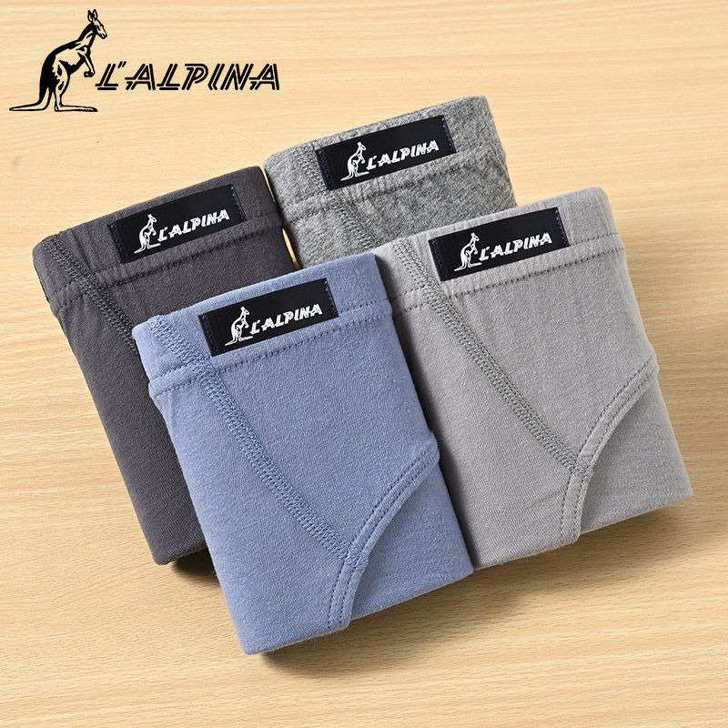 Italian Kangaroo Men's Briefs, Pure Cotton, Breathable, Youthful, Sexy, Scrotum-Supporting Briefs, Large Size