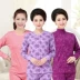 Qiuyi Qiuku phù hợp với cotton nam và nữ trung và già 100% cotton cao cổ cộng với phân bón XL đồ lót nhiệt