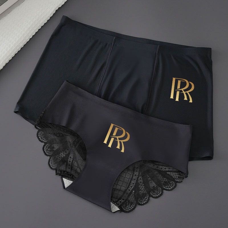 Couple's Underwear Ice Silk One Pair for Men and One for Women Latest Model 2026 Pure Desire Japanese Style Sexy Lace Summer Thin Style