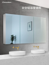 Bathroom mirror cabinet Wall-mounted bathroom mirror cabinet Wash mirror cabinet custom mirror box Built-in toilet mirror cabinet Wall-mounted