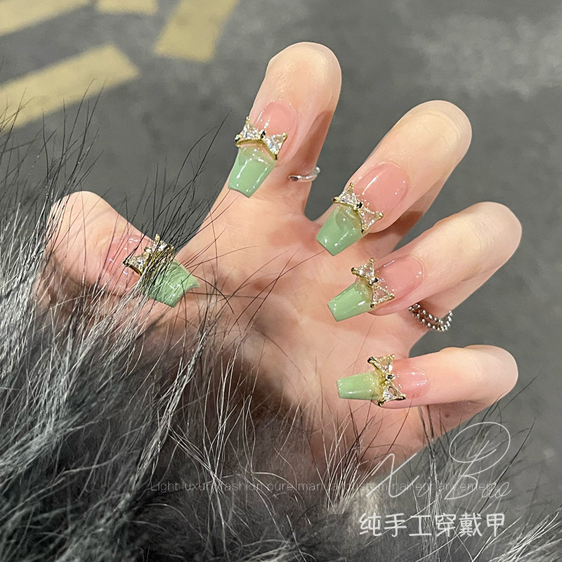 Wearing nails summer 2022 new high-end fake nails hand-made custom finished nail pieces wearable manicure patches