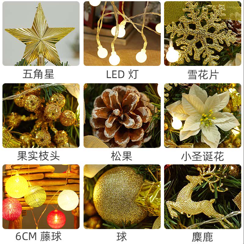 Christmas Table Small Christmas Tree 60 90cm Deluxe Crypto Christmas Tree DIY Accessories Package Extra Connection
