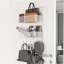Punch-free door rear adhesive hook A long line of clothes rack Wall Wall key storage rack hook