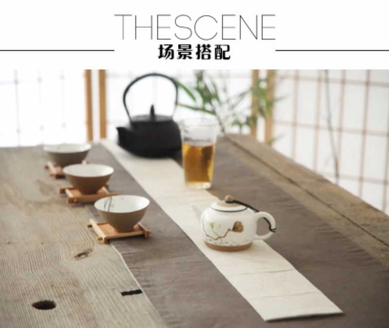 Deyao Đồ đá vẽ tay Ấm trà gốm Kung Fu Bộ ấm trà đơn Bộ lọc trà Nhật Bản Bộ lọc ấm trà đơn - Trà sứ