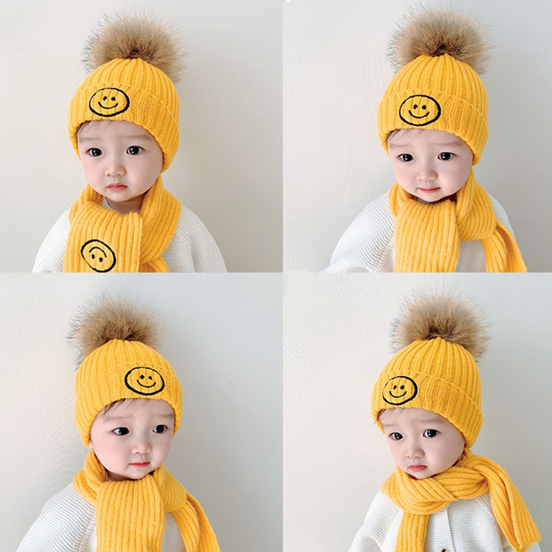 Baby Hat Autumn Winter Boy Hat Young Children Lovely Children Thicken Girl Baby Knitting Hat