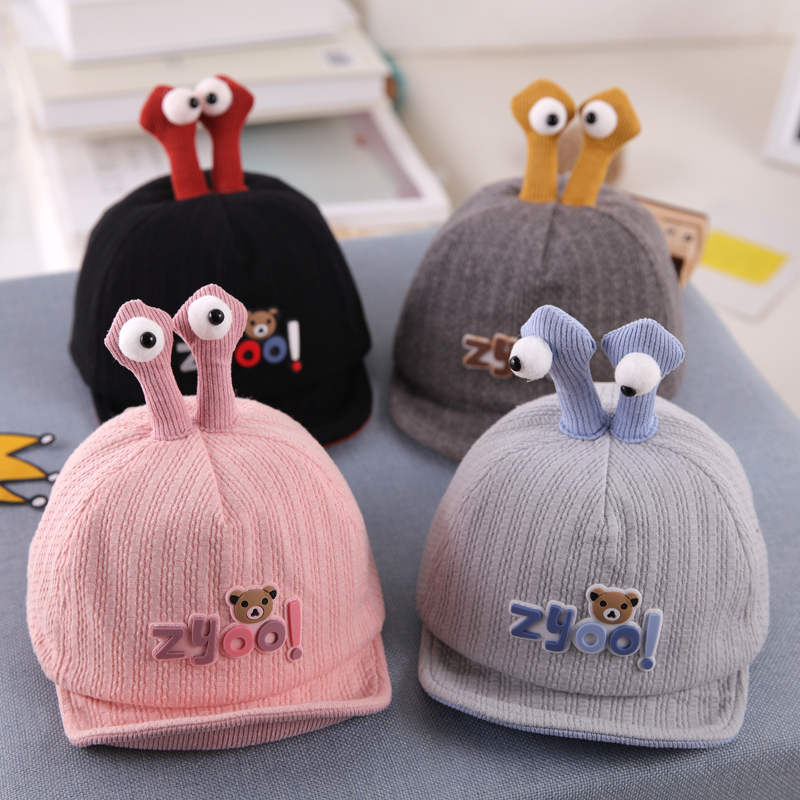 Baby hat fall spring autumn duck tongue cap male and female child 1 year old baby cute super cute autumn winter baby baseball cap