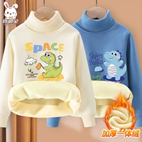 Флисовый свитер, динозавр, мультяшный скейтборд, 2 шт